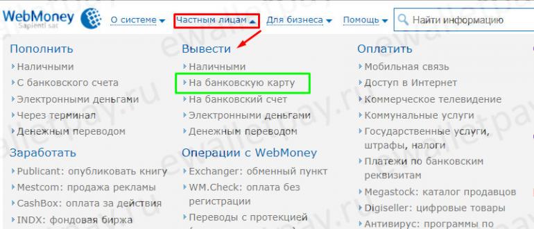 Gdje i kako možete podići novac s WebMoneya u gotovini?